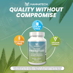 Mannatech Advanced Ambrotose packaging inside view highlighting Aloe Vera