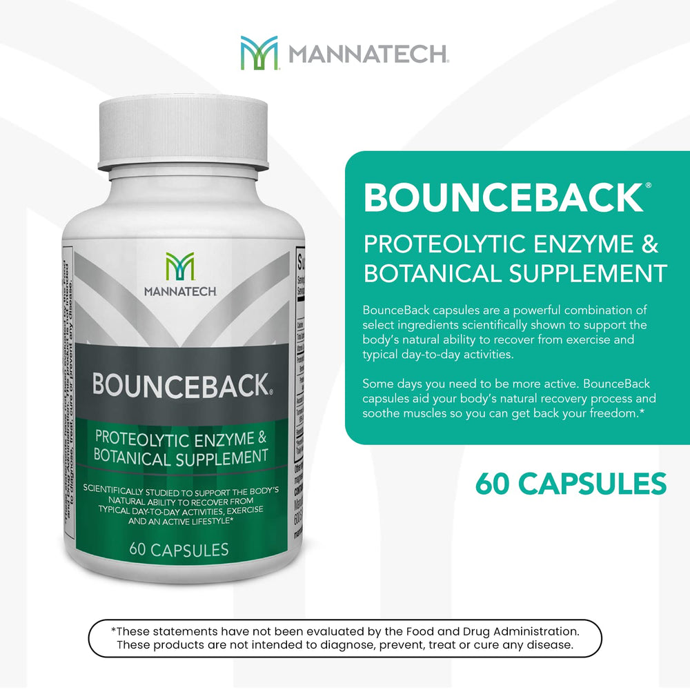 Mannatech BounceBack turmeric and proteolytic enzymes illustrate natural joint comfort potential.