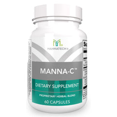 Mannatech Manna-C nasal supplement bottle supports daily breathing comfort.