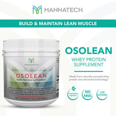 Mannatech OsoLean protein powder being stirred for fast absorption