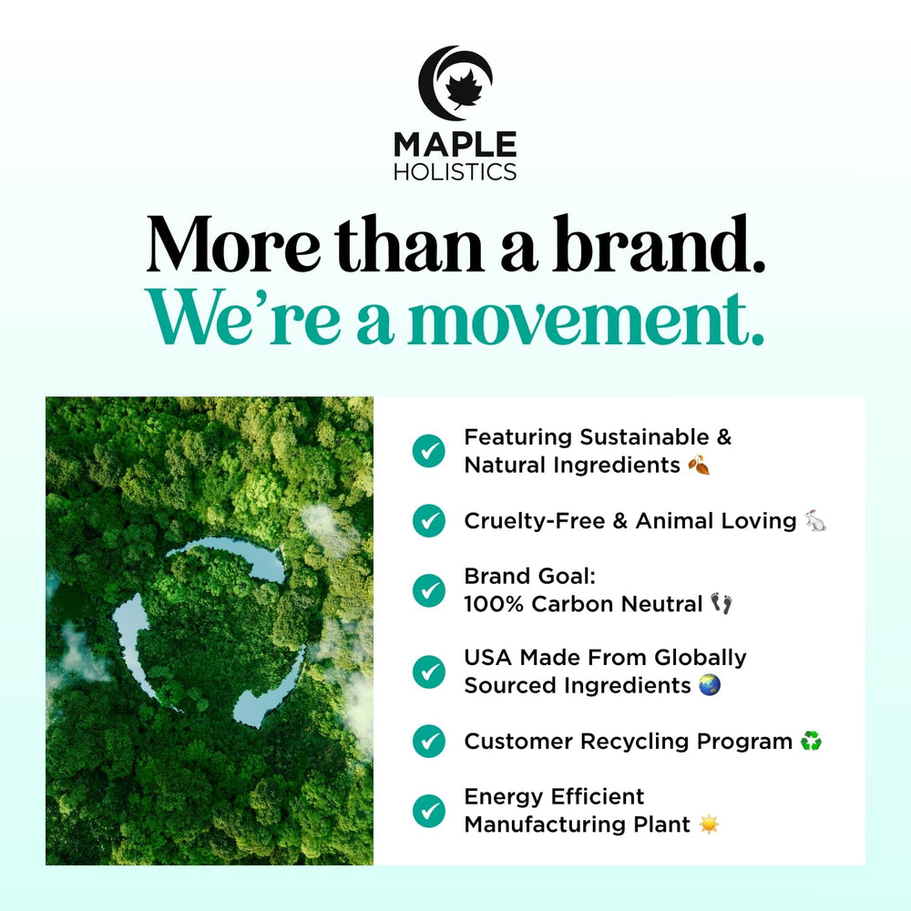 Maple Holistics packaging highlights purity and quality of rosemary oil.