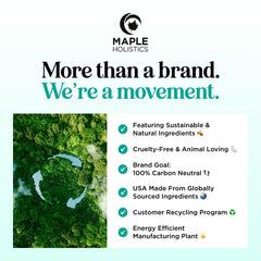 Maple Holistics packaging highlights purity and quality of rosemary oil.