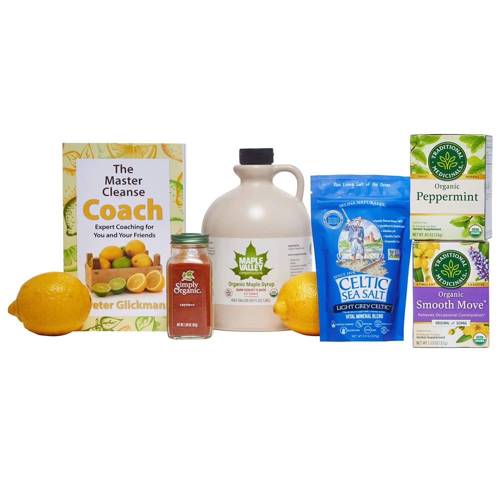 Maple Valley Master Cleanse kit bottle front shows convenient daily syrup dose