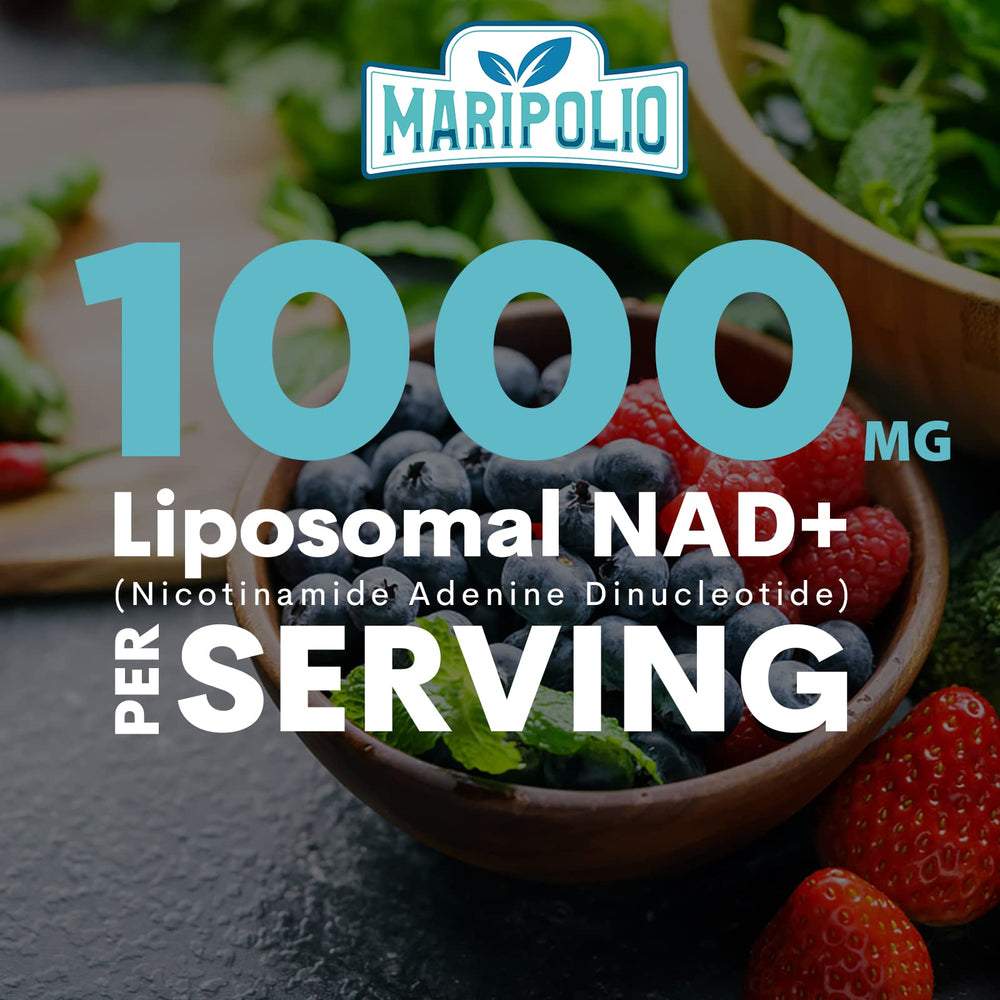 Maripolio NAD+ liposomal softgel pack ideal for daily routine.
