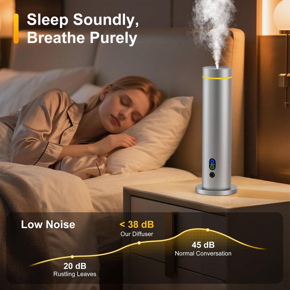 Maromalife waterless diffuser remote control enables effortless, consistent scent.