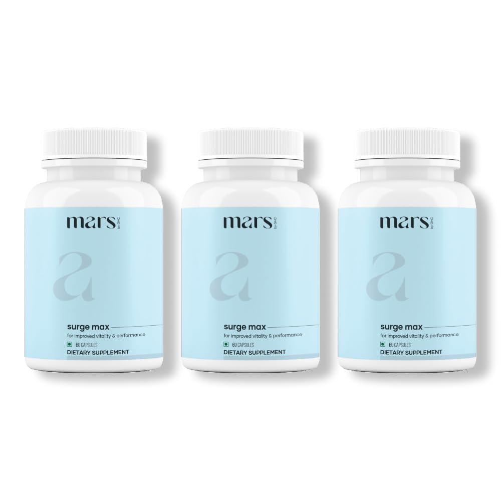 Mars by GHC Natural Surge Max bottle showing premium packaging and quality