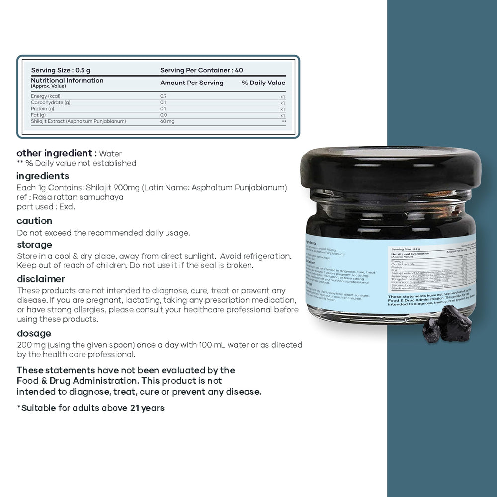 Mars by GHC Shilajit resin in a mug for daily ritual use