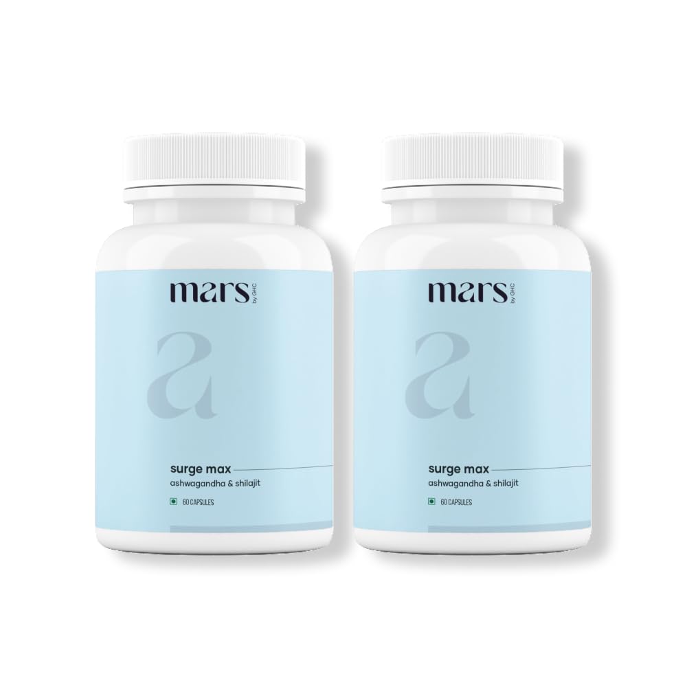 Mars GHC Surgemax pack of 2 capsules for daily energy and vitality.