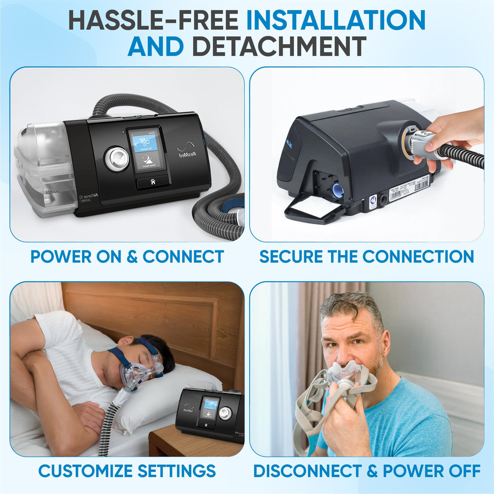 Mars Wellness CPAP heating tube illustrating climate-control features and flexible design