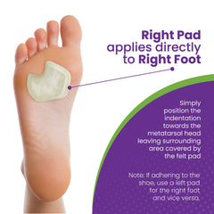 Mars Wellness forefoot support cushions the ball of foot during training