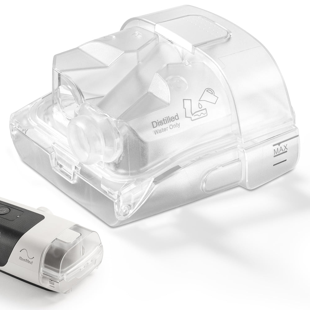 Mars Wellness water chamber for ResMed Airsense 11 showing seamless fit and reliable operation.