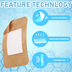 Marsui latex-free bandages soothe sensitive skin with gentle adhesion.