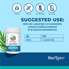 MaryRuth's 3-in-1 bottle top highlights a simple daily capsule routine.