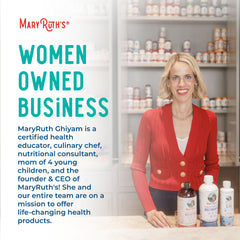 MaryRuth's 3-in-1 gluten-free icon on the bottle front.