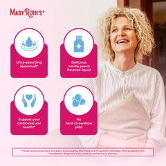 MaryRuth’s botanical blend imagery suggests natural ingredients.
