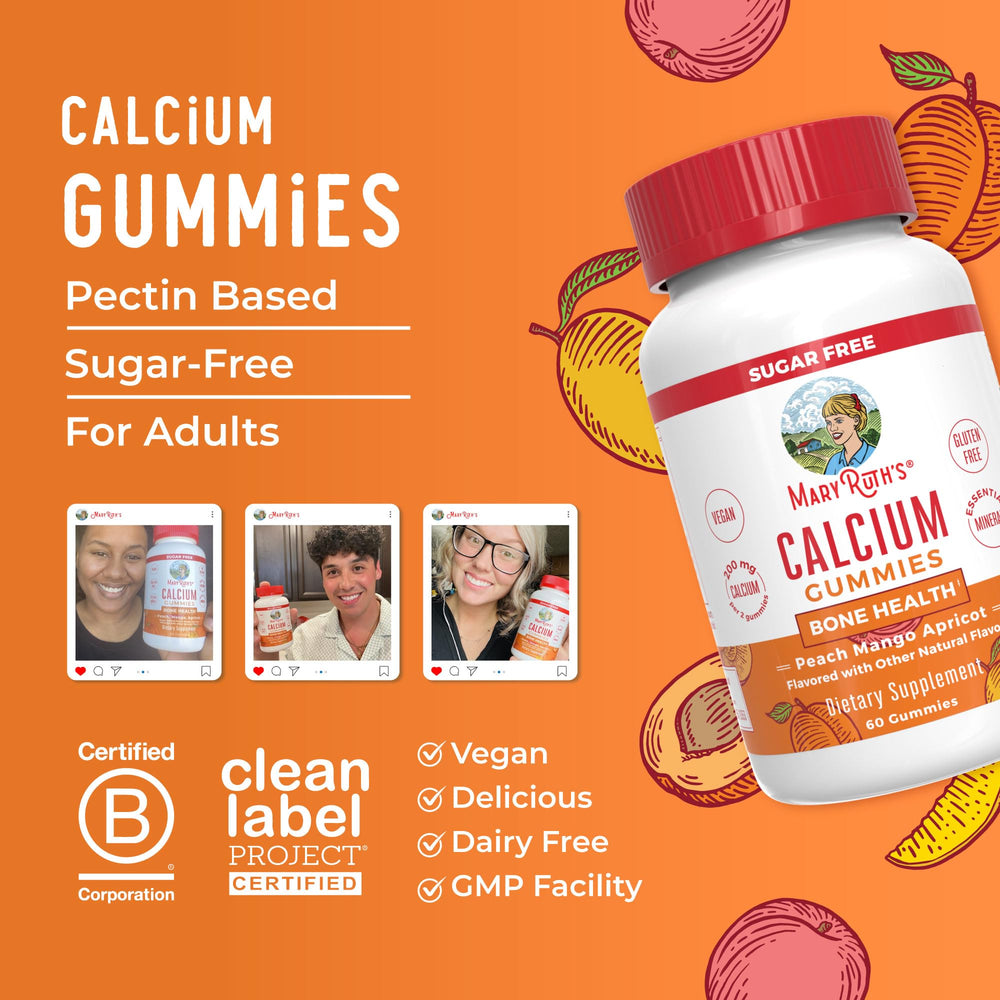 Sweeteners like organic erythritol and organic stevia in MaryRuth's gummies