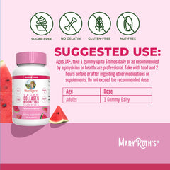 MARYRUTH'S collagen boosting gummies vitamin-a focus promoting healthy skin texture