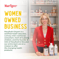 MaryRuth's Nighttime Multimineral certification badge on packaging