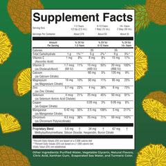 MaryRuth's Nighttime Multimineral Coconut glass with measurement for easy dosing