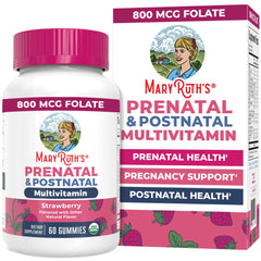 MaryRuth's Prenatal Gummies bottle for convenient daily nutrition.