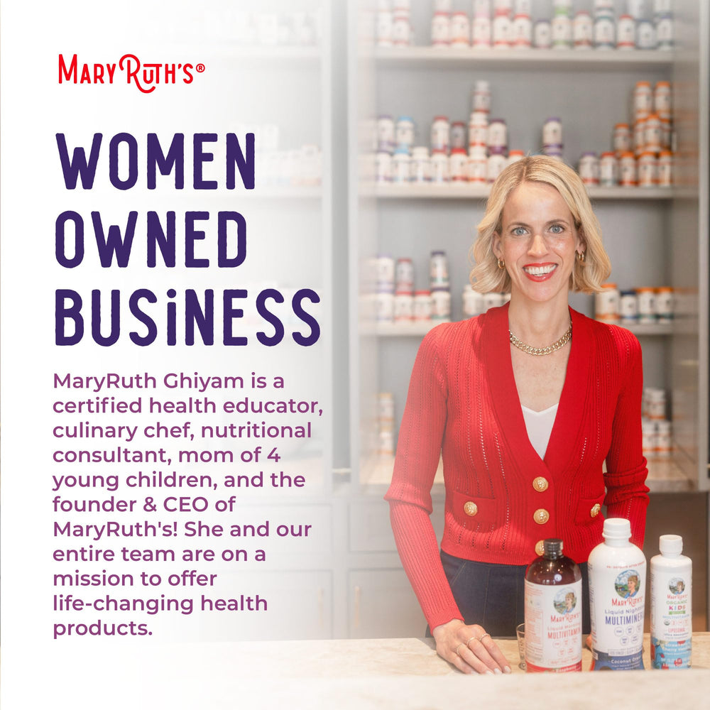 Adult-use MaryRuth's gummies ready for daily skin hydration.