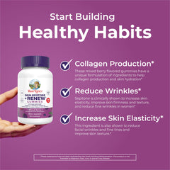 Berry-flavored MaryRuth's gummies for a skincare routine.