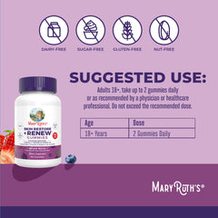 Pouring MaryRuth's gummies into a glass for a quick daily routine.