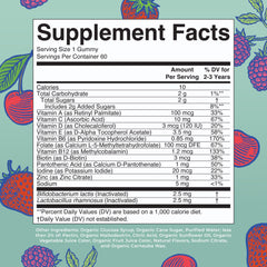 MaryRuth's Toddler Multivitamin Gummies berry flavor closeup highlighting tasty nutrition.