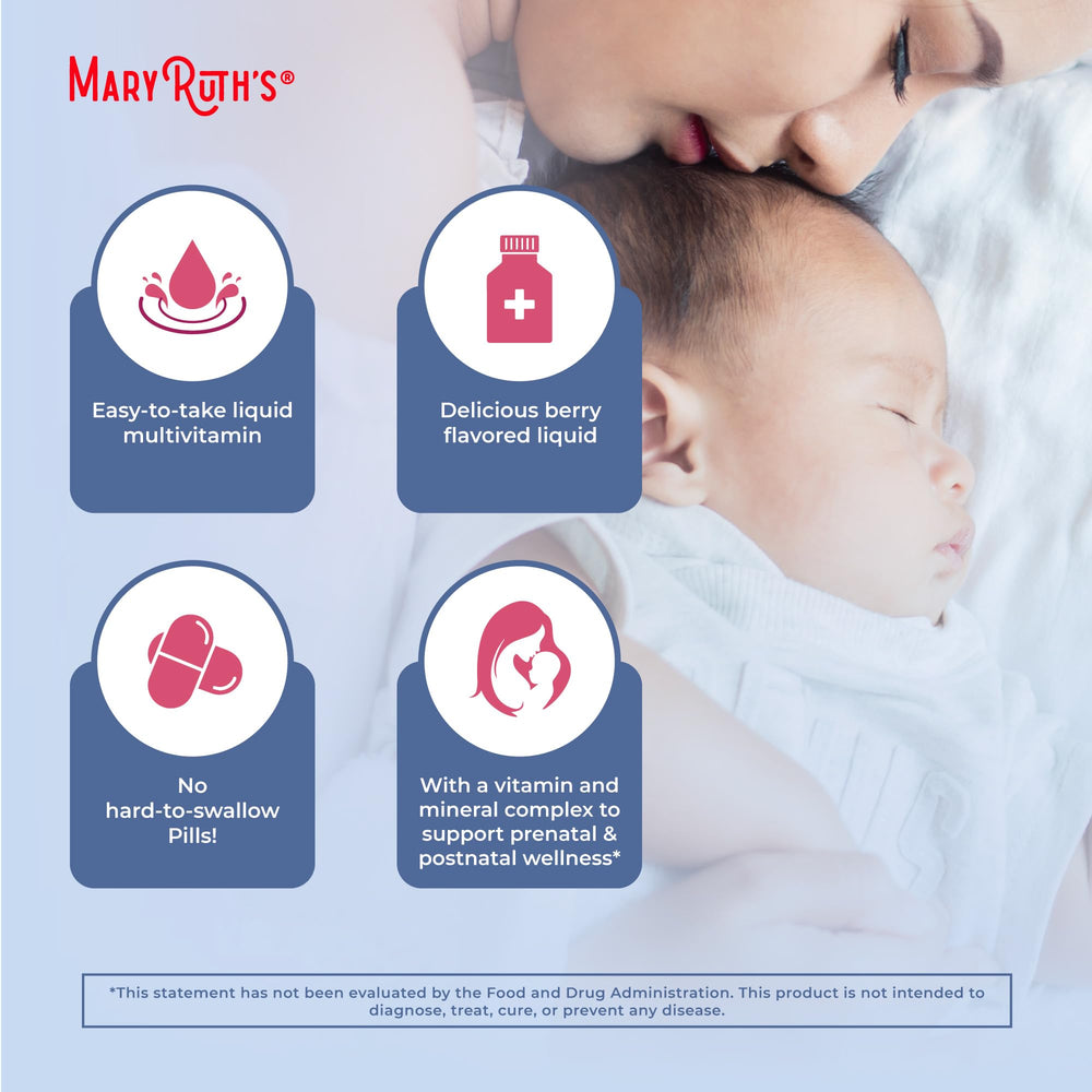 MARYRUTH'S bottle highlighting vegan, non-GMO, and clean-label attributes.