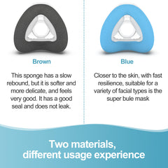 Masktouch 2-pack cushions are easy to clean with warm water and ready nightly.