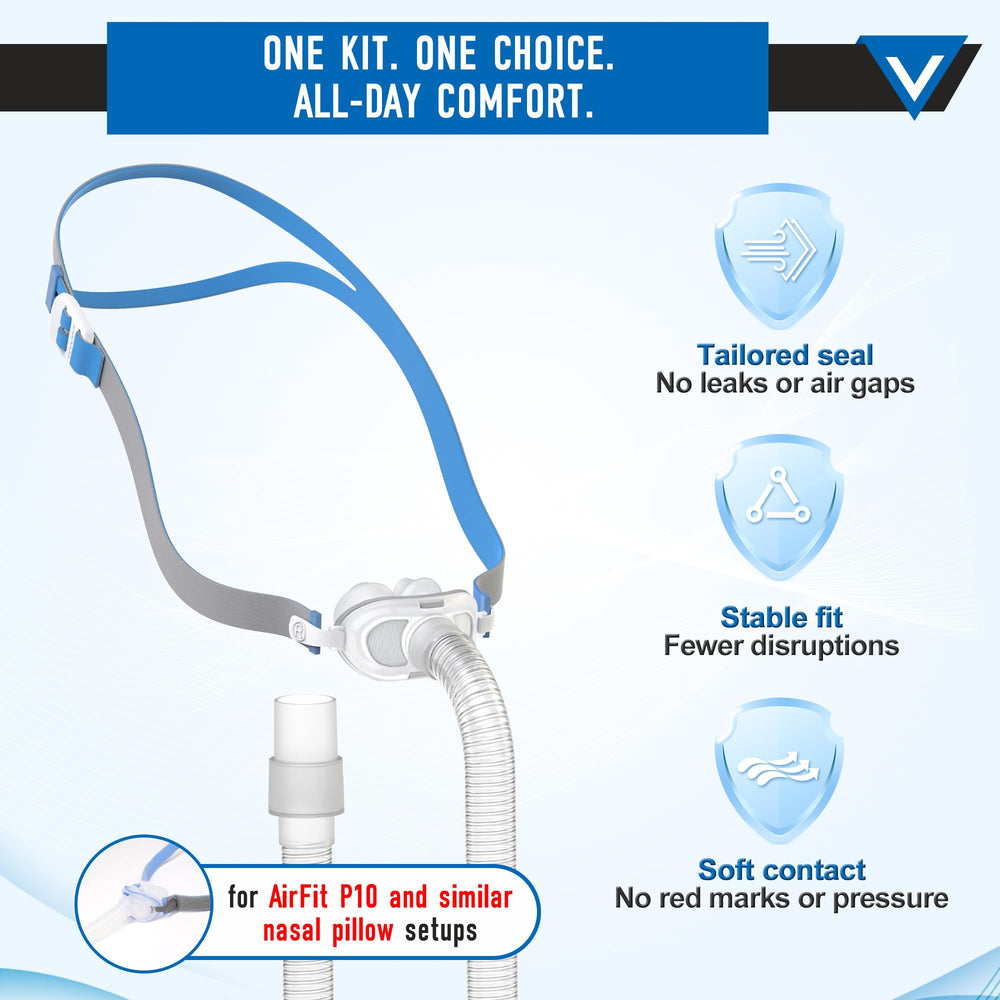 Masktouch AirFit P10 pillow seal close-up showing soft, skin-friendly cushion.