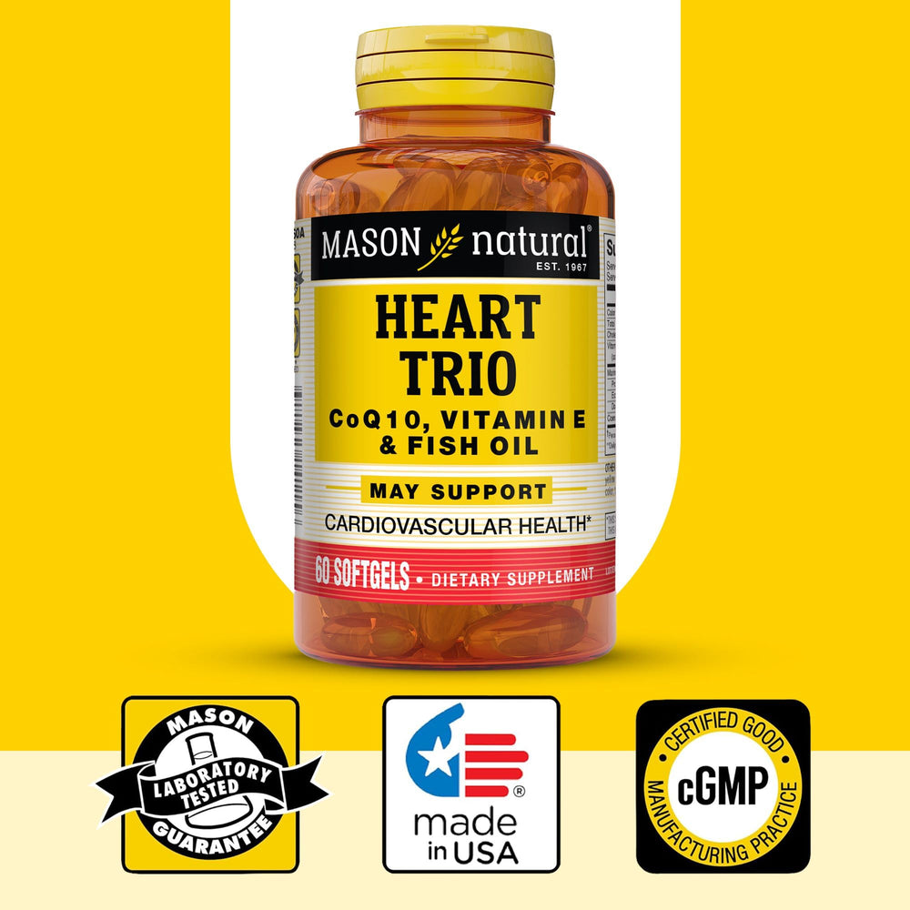 Mason Natural Heart Trio dosage directions visible for safe use