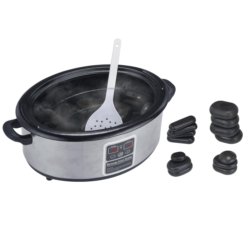 Removable water reservoir on Master Massage warmer for easy cleaning.