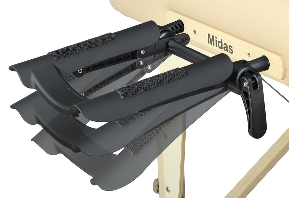 Master Massage ergonomic face cradle supports neck comfort during sessions.