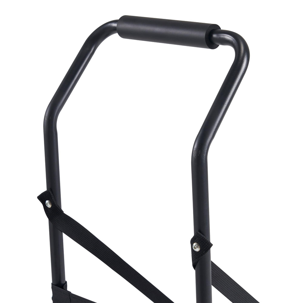 Master Massage foldable cart folds neatly for compact storage.