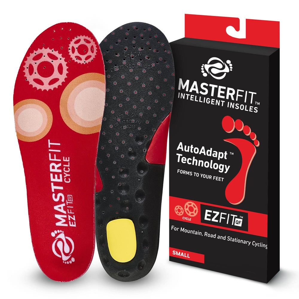 MASTERFIT EZQF with PosiLink forefoot platform for stable cycling power transfer.