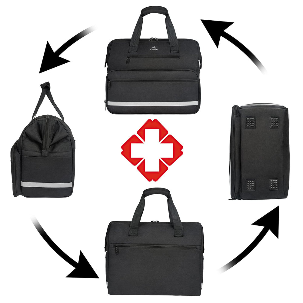 MATEIN bag non-slip bottom stabilizes placement on varied surfaces.