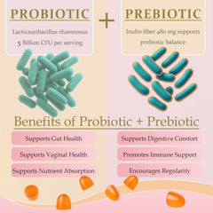 MATOP Probiotic Gummies probiotic-bacteria graphic conveys CFU count plus prebiotic fiber.