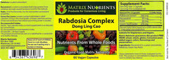 Matrix Nutrients Rabdosia Complex capsules arranged for easy daily dosing.