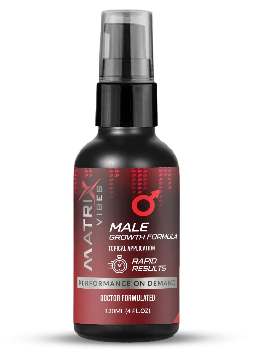 Matrix Vibes enlargement topical bottle pour for easy application.