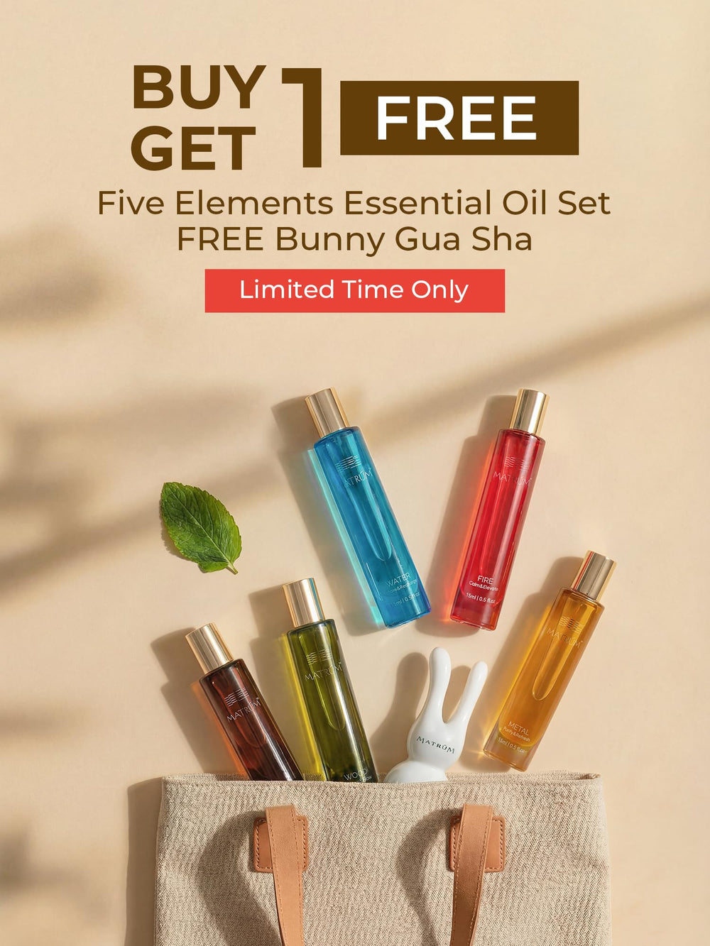 MATRÚM Five Element gift box showcases a ready-to-gift wellness set.