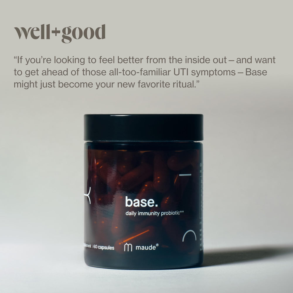 MAUDE probiotic blend visual indicating 3 Billion CFU for gut balance