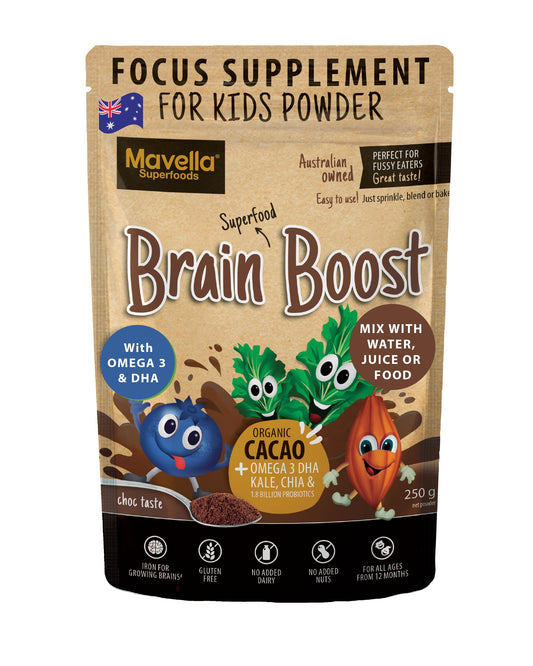 Mavella Focus Kids bottle shown for a simple daily routine and focus support.