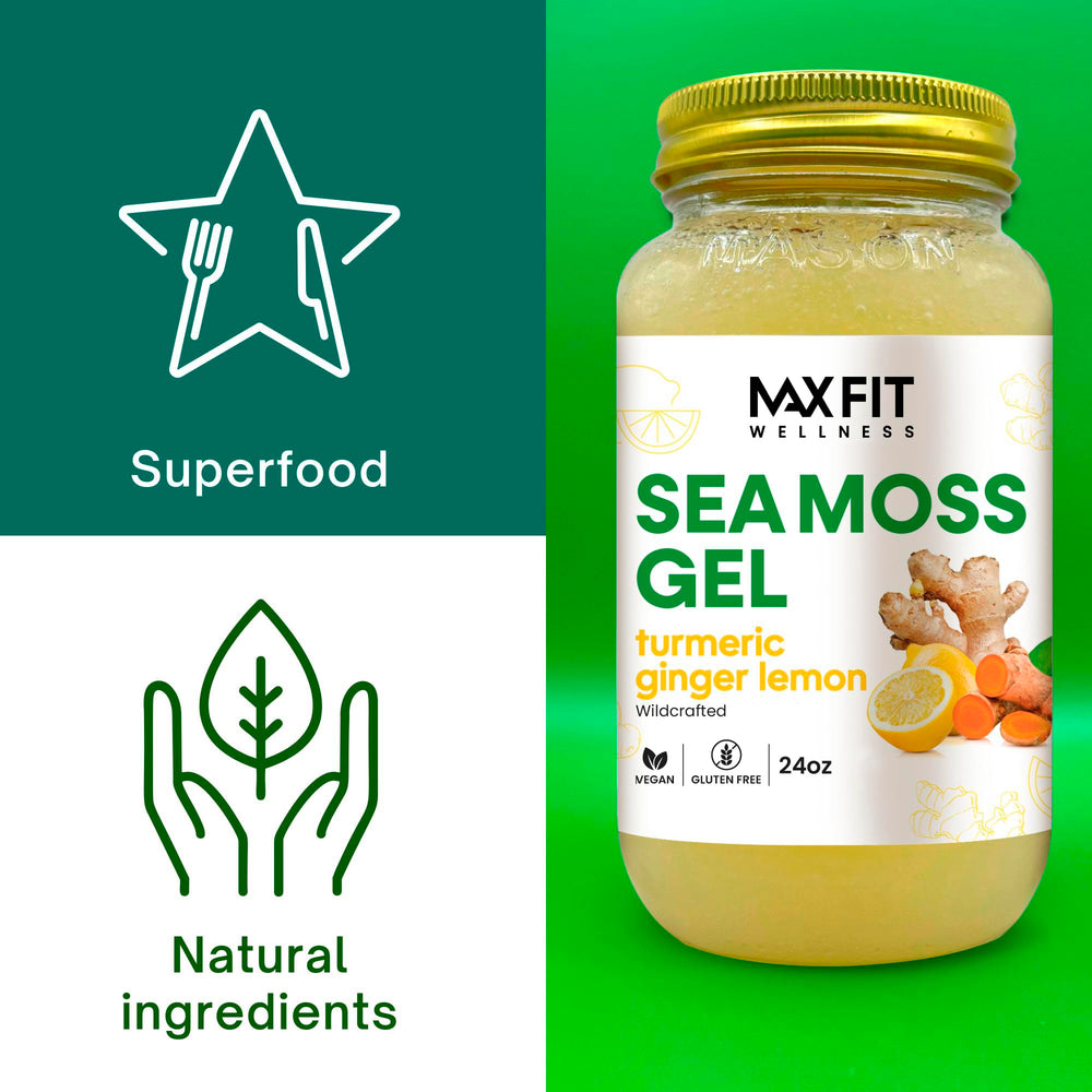 MAX FIT sea moss gel texture close-up showing silky, jelly-like consistency