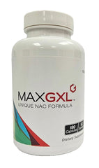 MaxGXL NAC supplement bottle with capsules for daily antioxidant support