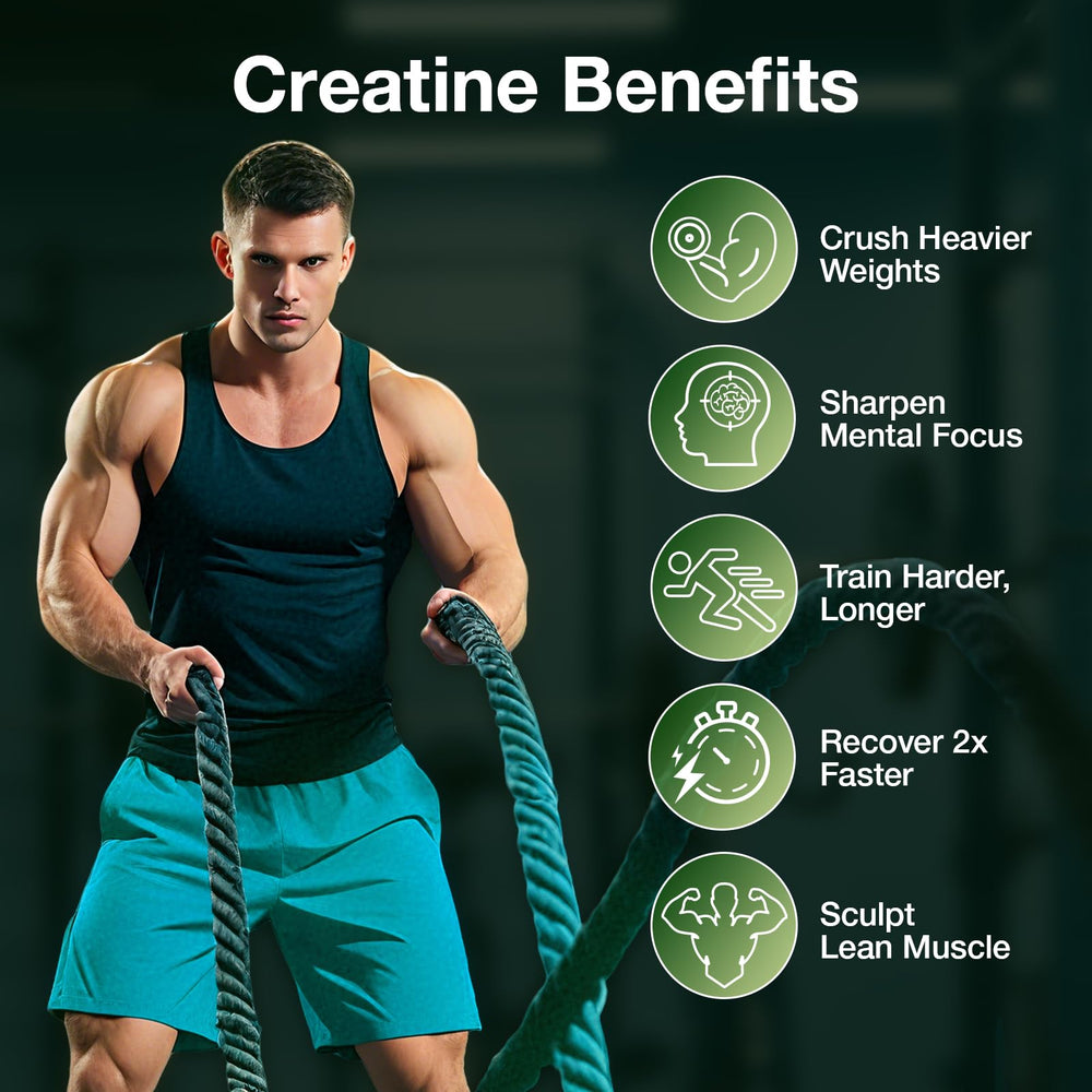 During-workout use scene with MaxHemp Creatine Gummies for quick pre- or post-exercise support