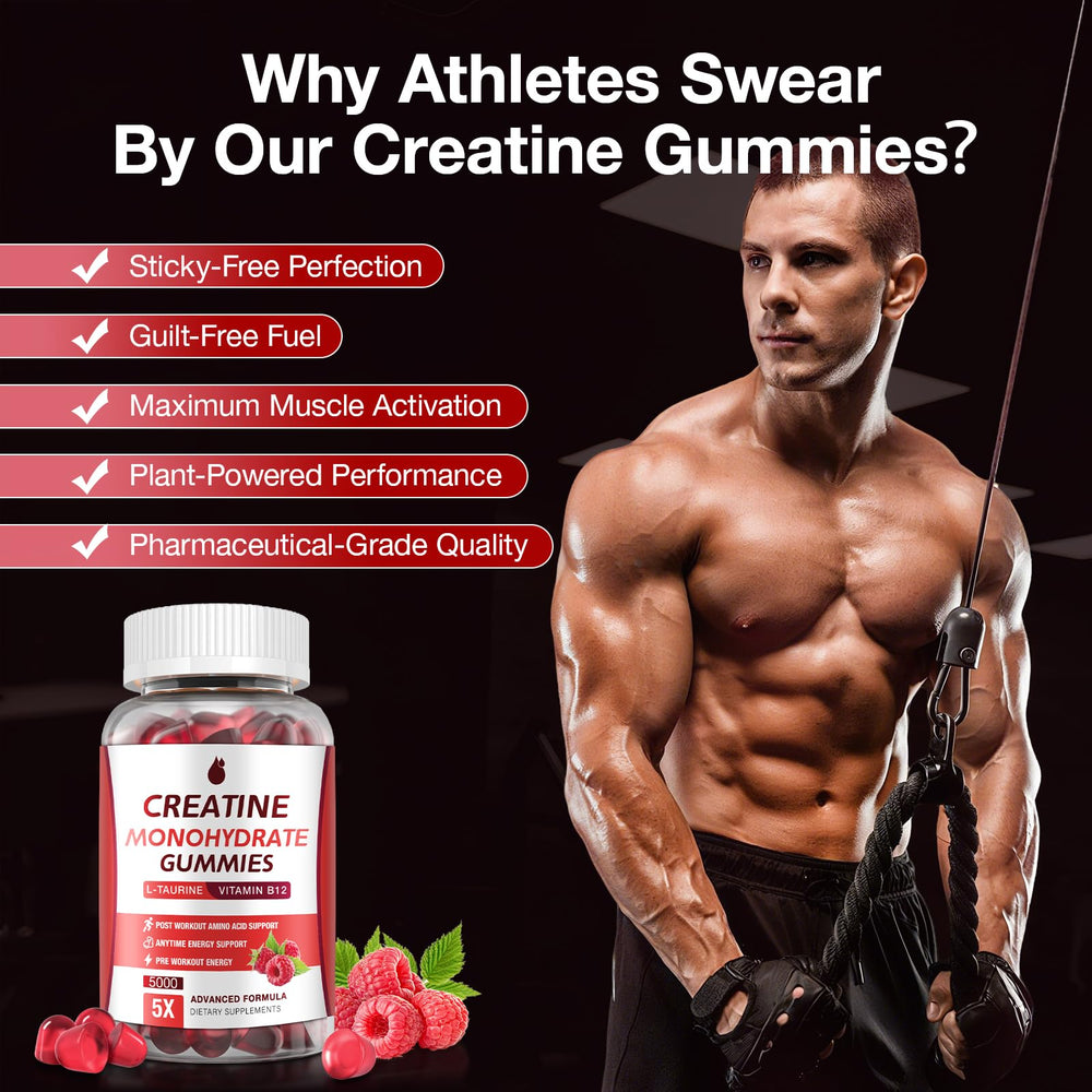 MaxHemp Creatine Gummies gym-bag friendly package ready for workouts