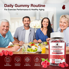 MaxHemp Creatine Gummies serving 4 chews per workout for steady energy