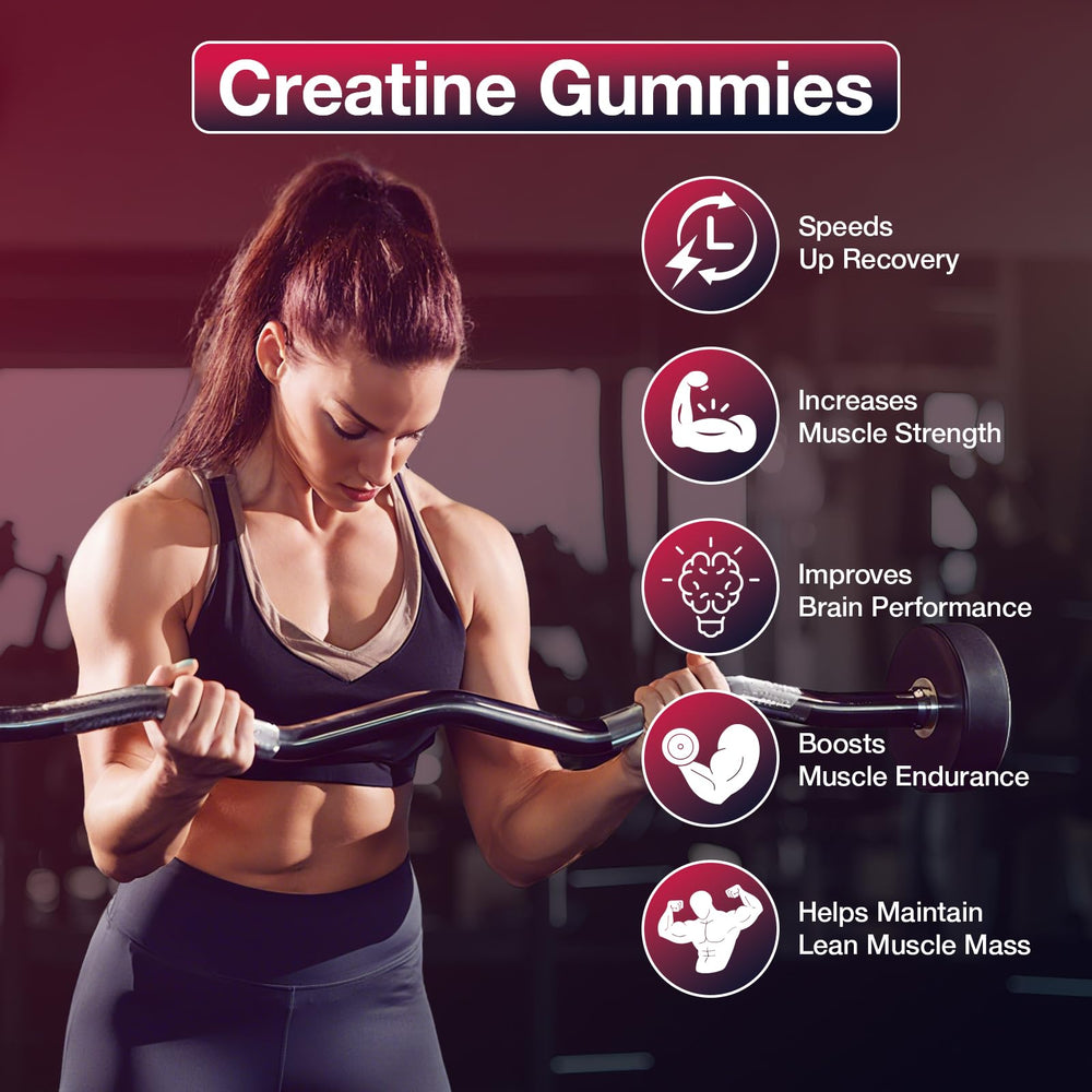 Maxhemphealth Creatine Gummies in hand, portable training fuel.