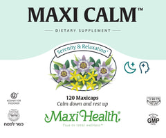 Maxi Calm st-johns-wort visual focuses on mood balance support.